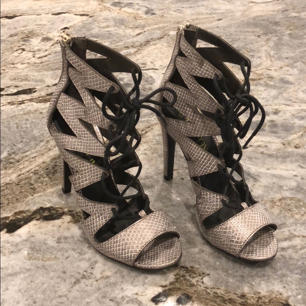 Never Worn Paper Fox Open Toe Bootie - size 7.5